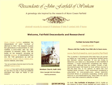 Tablet Screenshot of fairfieldfamily.com